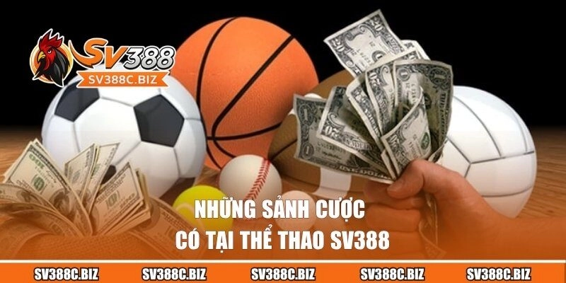 Những sảnh cược có tại thể thao SV388